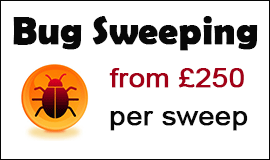 Bug Sweeping Cost in Lichfield